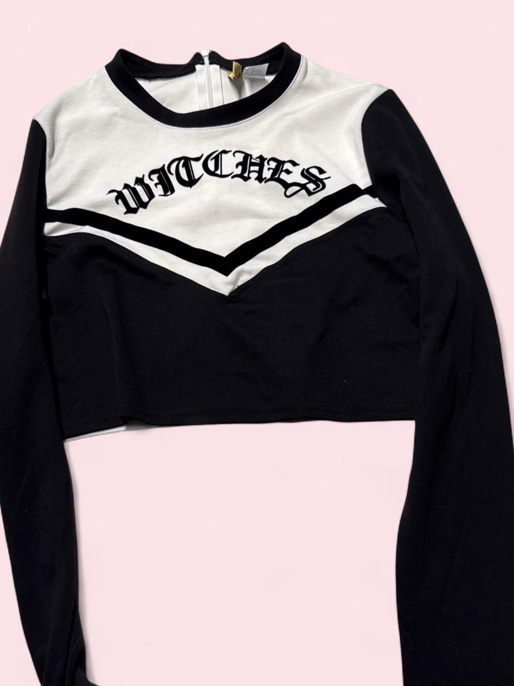 Witches Gothic Cheerleader Style Crop Top